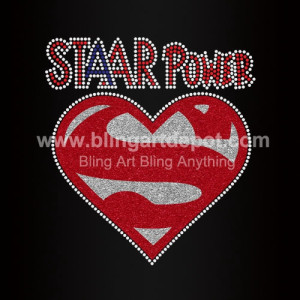 Staar Power Rhinestone Iron On Transfers